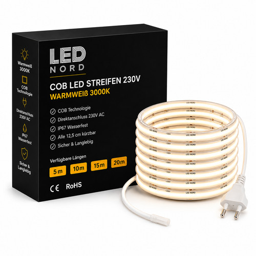 Striscia led 230v - striscia, cob