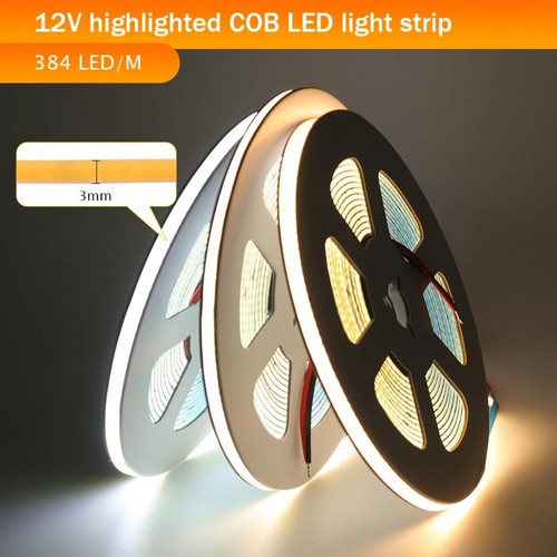 Striscia led 12v 24v cob - 12v, 3mm