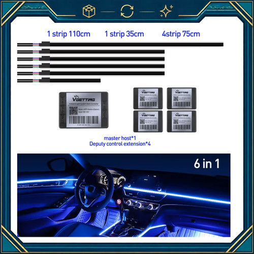 Luci ambiente auto streamer