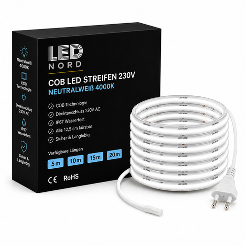 Striscia led 230v cob - led,